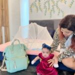 Debina Bonnerjee Instagram - Time flies ! . From @lianna_choudhary ‘s first ever trip …. To Alibaug. The time when she has this one expression ..💓 . Travel made easy with @babyjalebi bag and travel bed. PR @dinky_nirh