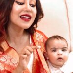 Debina Bonnerjee Instagram - The cutest moment from our life … my #lianna ‘s ear piercing super smoothly done… Full video is on my YouTube channel #debinadecodes #babylianna #mybaby #babygirl #earpiercing . #linkinbio