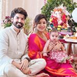 Debina Bonnerjee Instagram - ॐ ganpataya devaya namah🙏🏻 . . @guruchoudhary @lianna_choudhary . Outfit @everbloomindia @oakpinionpr
