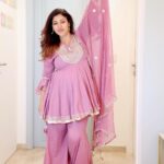 Debina Bonnerjee Instagram - Festive feels … 🌸 . . . Suit @bunaai 📷 @sk_click_a_world