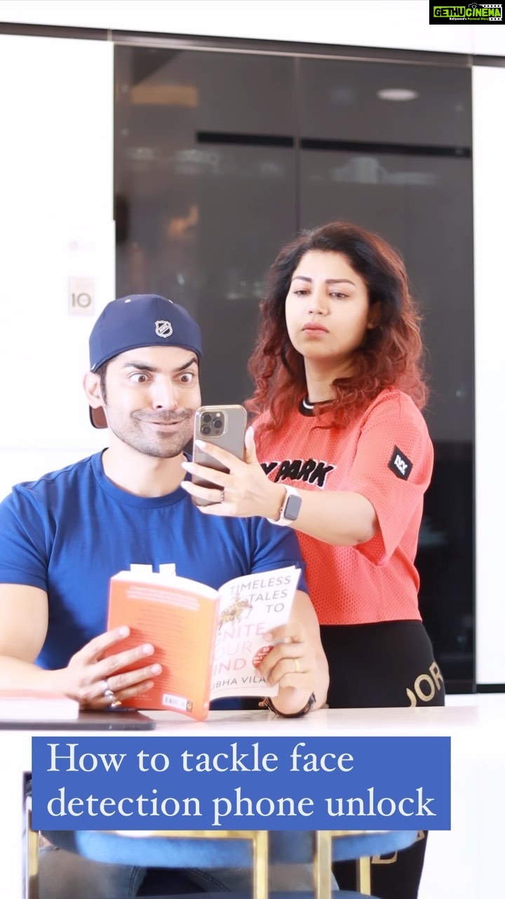 Debina Bonnerjee Instagram - Try this trick 😉 it works 👅 @debinabon . . 🎥 @mr.ko1i . . #gurmeetchoudhary #debinabonnerjee #reels #reelsinstagram #comedy #saturdayvibes