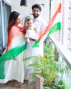 Debina Bonnerjee Instagram - #HarGharTiranga ✨🇮🇳
.
#debinabonnerjee #liannachoudhary #gurmeetchoudhary #happyindependenceday