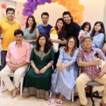 Debina Bonnerjee Instagram - Last eve was double celebration. My daddy’s bday and my nephews bday. First time thanks to @lianna_choudhary the whole family was together and got to celebrate family function together. . #famjam #happybirthdaydad #daivik #doublecelebration . @guruchoudhary
