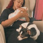 Debina Bonnerjee Instagram – How both my babies are faring. 🥰🌸🐶
.
.
.
#reels #momlife