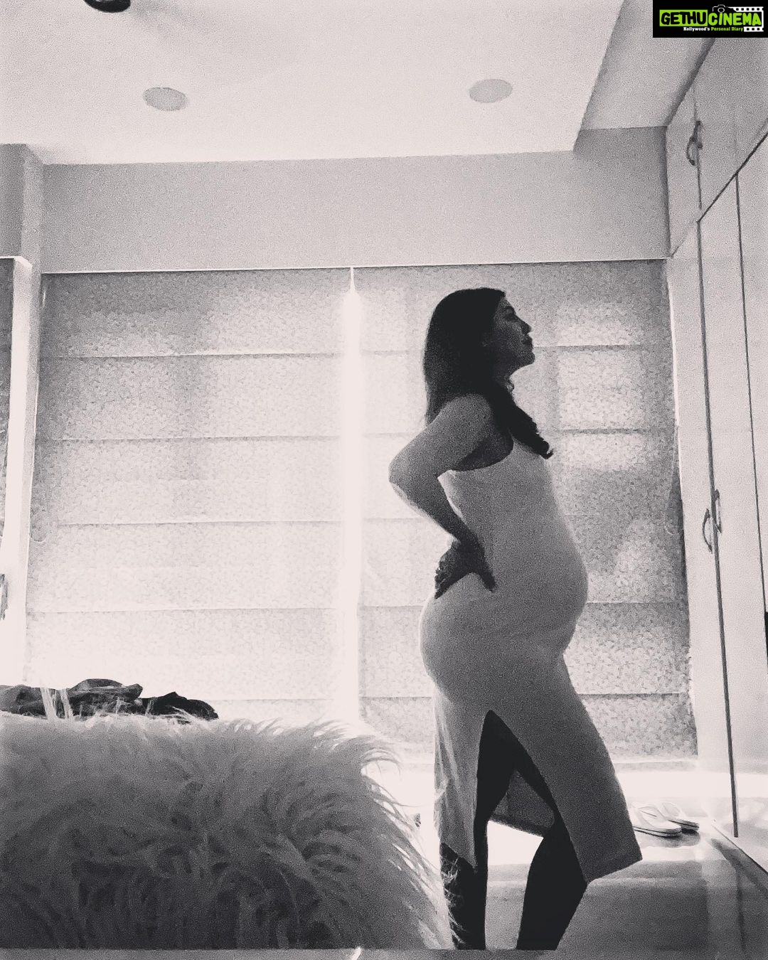 Debina Bonnerjee Instagram - Standing in the 3rd trimester … with a swollen feet … many toilet runs… constipated… leaking bouts with sneezes and caugh or even a hearty laugh… reminds me that I am pregnant… reminds me that this is real. … after so many years of no.. it is finally a YES. . Behind all the happy dances and beautiful poses is an odd feeling… of experiencing pregnancy after trauma. A nagging shadow of fear and anxiety after Da initial excitement…. Each milestone each appointment bringing in new worries Is my beta HCG Hi enough? Is it increasing at the desired rate? Is there heartbeat at the next ultrasound? Is the baby growing correctly? Are all the scans normal? Movements? I am forever grateful for this blessing. The anxiety the fear cannot overshadow my gratefulness .. Sharing my journey as joyfully as possible. What may… I am ready to overcome all the hurdles and meet you my baby 😇 . #thoughts #overcome