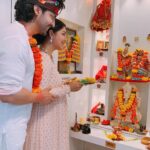 Debina Bonnerjee Instagram - Happy holi ! Our holi with little colours, lots of love and loads of blessings. . . . . . . #happyholi #gurbina #gurmeetchoudhary #debinabonchoudhary