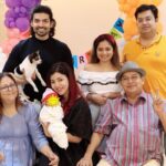 Debina Bonnerjee Instagram - Last eve was double celebration. My daddy’s bday and my nephews bday. First time thanks to @lianna_choudhary the whole family was together and got to celebrate family function together. . #famjam #happybirthdaydad #daivik #doublecelebration . @guruchoudhary