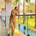 Debina Bonnerjee Instagram - Working in tandem with my surrounding even with my outfit🌻💚 . . Comfy and stylish @bohoraani X @simrankhera5 X @styledbyayushidixit . Location @planethollywoodgoa Travel partner @travelwithjourneylabel . #PlanetHollywoodGoa #TravelWithJourneyLabel #JourneyLabel #YouAreSpecial #ThinkHolidayThinkJourneyLabel Planet Hollywood Beach Resort Goa