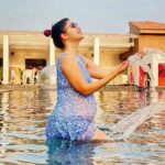 Debina Bonnerjee Instagram - Yes clearly a water baby.. . . #getaway #waterbaby Planet Hollywood Beach Resort Goa