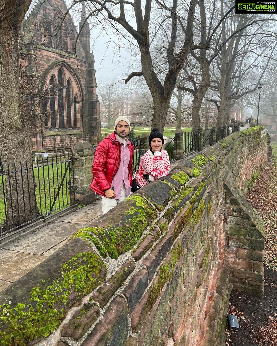 Debina Bonnerjee Instagram - One of the chilliest day in the history of …. Our life 😬 . . . #chester #chestercathedral @guruchoudhary Chester Cathedral