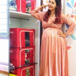 Debina Bonnerjee Instagram - Anybody who knows me knows what an organisation freak I am. And when you team up with somebody who makes your work easier is like the icing on the cake. Can you see the organised cupboard beside me ?..it is because of team @housethat_ 👍🏼 . Wearing @momzjoy @dinky_nirh . #organizer #organizingtips #organizedmom #organizeyourhome #HouseThat #homeorganizing #muji #organizing #organisedlife #ikeahack #organizingtips #workfromhome #deskorganizer #deskorganisation #organisinghacks #clutterfree #messfree #lessismore #colourcordination ##creativethinking #workfromhomelife #clutterfreeliving #ikeahome #anxietysupport #messfree #mess #lessismore #minimalism #minimal #buyless