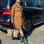 Debina Bonnerjee Instagram - Feels good to step out after the longest… it’s good to get yourself together for a lunch out…. Nice to spend some time together . Carrying me all along .. these comfy and stylish shoes @albertotorresi X @simrankhera5 @styledbyayushidixit . #allprecious #mytime #ootd #pregnancyfashion