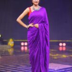 Deepthi Manne Instagram - Something which suits every occasion. Designer: @kowshiki_couture 💜 Photographer: @paulino_pictures