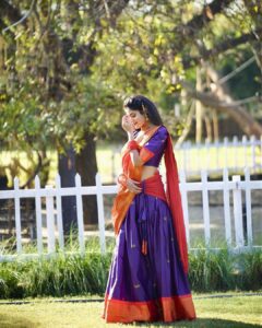 Deepthi Manne Instagram - Happy Bhogi #happysankranthi🌾🍚 

Designer: @mickeyfashions6 
Pc: @paulino_pictures