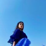Deepthi Manne Instagram - Feeling all shades of blue 💙 . Designer: @nineonine_designstudio Thank you soo much @div_feefu 😘 • Photographer: @yashasvirao24_official Thank You so much my dear brother 😘