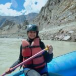 Deepthi Manne Instagram - Take a deep breathe…. And enjoy 🚣 Sangam Leh