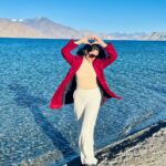 Deepthi Manne Instagram - Adventures over things, stories over stuff • • #pangonglake #pangong #lehladakh #ladakhdiaries #ladakhtrip #traveler #travelgram #trekking #sunsetmadness