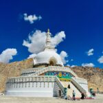 Deepthi Manne Instagram - Peaceful! #ladhakdiaries #shanthistupa #travelphotography #traveler #ladakh #ladhaktrip Shanti Stupa