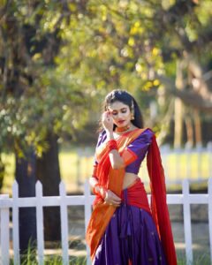 Deepthi Manne Instagram - Happy Bhogi #happysankranthi🌾🍚 

Designer: @mickeyfashions6 
Pc: @paulino_pictures