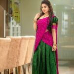Delna Davis Instagram - Brand @mahalaxmiadyar . Outfit @ivalinmabia . Mua @makeover_by_miga . Hairstylist @saima_ads_hairstyling_artist . 🎥 @dhanush__photography .