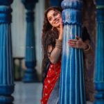 Delna Davis Instagram - . Mua @kalaiartistry . Hairstylist @stunning_brides_by_sai . 📸 @single_sparrow_photography . Ornaments @chennai_jazz . Saree @kanmani_fashion_world
