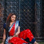 Delna Davis Instagram - May God bless you with all that you have dreamt of. May you be blessed with his choicest blessings . Happy Vishu 🙏 . Mua @kalaiartistry . Hairstylist @stunning_brides_by_sai . 📸 @single_sparrow_photography . Ornaments @chennai_jazz . Saree @kanmani_fashion_world
