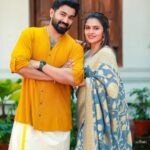 Dhanya Mary Varghese Instagram - ചുമ്മാ ഒരു post from latest clicks. ☺️☺️ 📸 : @gladmantisphotography MUA : @divyas_makeover_ Costumes (Dhanya): @the.cottonmill #johnjacob #dhanyamaryvarghese #lifewithjod #actorscouple #photoshoot #love