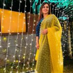 Dhanya Mary Varghese Instagram - Blue and Yellow✨️ 👗@thanzscouture #dhanyamaryvarghese #seetha #seethakalyanam#salwarsuits #colorful #combo #brighter #brightshades #velvetdress #biggbossmalayalamseason4 #biggboss #biggbossmalayalam #biggbosstop5