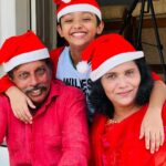 Dhanya Mary Varghese Instagram - Our Christmas Day snaps. It’s really a lovely day. We had that much fun and joy together.❤️❤️ #johnjacob #dhanyamaryvarghese #family #christmas
