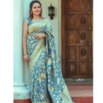 Dhanya Mary Varghese Instagram - Few more clicks😊 👗 @the.cottonmill MUA @divyas_makeover_ 📸@gladmantisphotography ##dhanyamaryvarghese #saree #sareefashion ##sareedraping #sareelove #elegance #banarasisaree #banarasi #makeupartist #actor #mallu #seetha#seethakalyanam #biggboss #biggboss4 #biggbosstop5 #biggbossmalayalam #model ##photooftheday #photography #wedding #weddingphotography