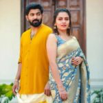 Dhanya Mary Varghese Instagram - Few more pics by @gladmantisphotography 😍😍 MUA and Styling (Dhanya) : @divyas_makeover_ 👗(Dhanya) : @the.cottonmill #johnjacob #dhanyamaryvarghese #lifewithjod #actorscouple #Asianet #latestphotoshoot #behappyalways
