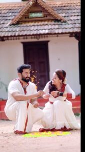 Dhanya Mary Varghese Instagram - Celebrate the auspicious occasion of joy and prosperity by adorning styles woven in tradition with a contemporary twist. Introducing 'Anvitha', the most enticing, exuberant, and ethnically modern collection of Onam ensembles from Byhand. This Onam season step out in grace and make jaws drop with your every move.

On Frame: @dhanya_maryvarghese @johnbeinglittlejohn 
MUA: @divyas_makeover_ 
Videography: @_raylightsphotography_ 
📷: @jeevas_gladmantis 

#anvitha #onamwear #anarkali #anarkalisuits #ethnicwear #ethnic #fashion #cottonfabric #handloomfabric #handloomfashion #byhandkochi #ethicalfashion #byhand_india #casualouting #sustainablefashion #byhandclothing #byhand #indianwear #ethnicwear #ethicalfashion #inclusivefashion #indianwear #sustainablefashionbrand #vocalforlocal
