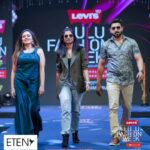 Dhanya Mary Varghese Instagram - Few more clicks from Levis Lulu Fashion Week 2023 #johnjacob #dhanyamaryvarghese #actors #actorscouple #lulufashionweek2023 #lulumalltrivandrum #fashion #eten #trends
