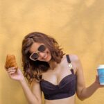 Diana Penty Instagram - Ditching #TeaWithD to bring you #CappuccinoWithCroissant 🥐😜