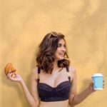 Diana Penty Instagram - Ditching #TeaWithD to bring you #CappuccinoWithCroissant 🥐😜