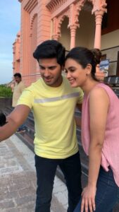 Diana Penty Instagram - Guess who’ll be springing into your lives today?! Aravind and Diya…aka @dqsalmaan and me 🙋‍♀️😬 #Salute Streaming now on @sonylivindia @salutemovieonline #reelsinstagram #reels #reel #reelsvideo #dulquersalmaan #salutemovie #trendingreels #trending