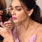 Diana Penty Instagram - One of my many memories on set with @esteelauderin. Happy Birthday to Mrs. Estée Lauder, my forever favourite icon who started her amazing brand 75 years ago. I'm so proud to be part of the Estée Lauder family. #EsteeModel #Estee75 ♥️🥰 @esteelauder