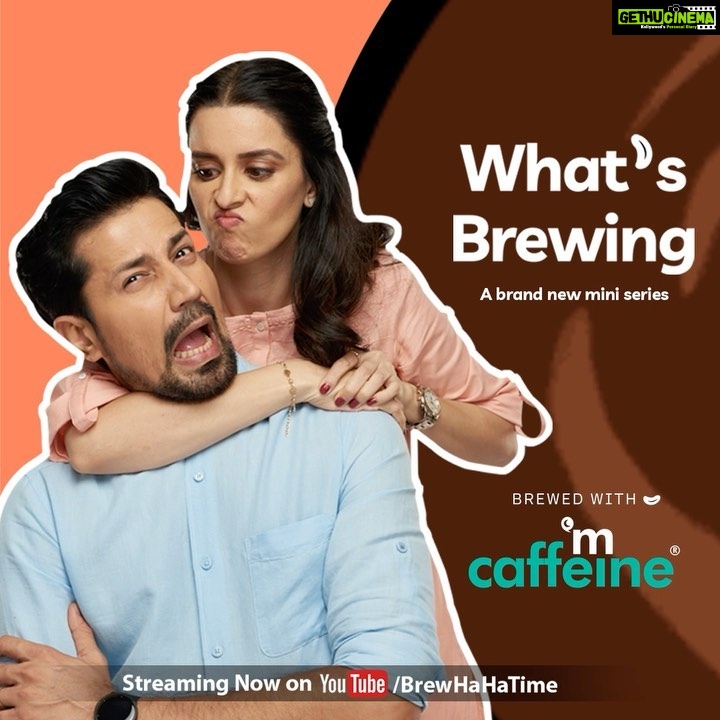 Ekta Kaul Instagram - Thanks for ruining my birthday bath, @sumeetvyas 😡! Itna absent minded koi kaise ho sakta hai yar, that you can’t tell the difference between an espresso coffee body wash and a coffee 🙄 Find out more on our brand new mini series, ‘What’s Brewing’, streaming on youtube.com/brewhahatime with our favourite @mcaffeineofficial Episode 1 is brewing hot now on BrewHaha Youtube channel.☕☕ #mcaffeine #WhatsBrewing #BrewHaHa #SumeetVyas #EktaKaul #couplegoals