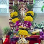 Ekta Kaul Instagram – Ganpati Bappa Maurya! 
While Shree Ganpati maharaj made things easy. Swipe right to see chotu Ganesha and his naughtiness. Also don’t miss how I held him for our family pictures, and what Sumeet had to go through to keep him entertained ! 🤭🤭😝😝