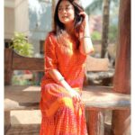 Falaq Naaz Instagram - 🧡🧡🧡 . . . Outfit-: @halffull__halfempty . . . #instapost #instacollab #outfits #picoftheday #fashion #actress #styling #blogger #influencer #actress #collaboration #trending #explore #indian #explorepage #falaqnaaz #dailypost #picoftheday #lookoftheday #dress #clothing #brand