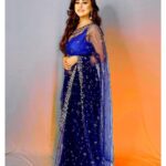 Falaq Naaz Instagram - Be like the sky,own even the thunder with pride✨💫💙 . . . #sareelove #falaqnaaz #instapost #instagram #dailypost #photoshoot #collaboration #collaborationindia #fashion #beauty #ad