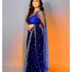 Falaq Naaz Instagram - Be like the sky,own even the thunder with pride✨💫💙 . . . #sareelove #falaqnaaz #instapost #instagram #dailypost #photoshoot #collaboration #collaborationindia #fashion #beauty #ad