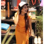 Falaq Naaz Instagram - Say cheese 🤪🤪🤪 . . . Pc-: @_theartsycamera_ . . . . #post #orange #outfitoftheday #dresses