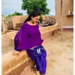 Falaq Naaz Instagram - 💜💜✨✨💙💙 . . . #trending #post #punjabisuit #punjabilook #shootlife