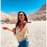 Falaq Naaz Instagram – The Best is yet to come 🌈 Diksit,nubra Valley,ladakh