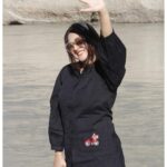 Falaq Naaz Instagram - 💫 . . . 👗-: @deebaco_official Pc-: @aatuuuuuuuuu . . . #post #outfits #ladakh #blackoutfit #collaboration Chilling Point, Ladakh