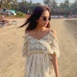 Fenil Umrigar Instagram - And they keep asking me where happiness can be found but i’m no longer trying to find happiness! I just appreciate where I am and then happiness finds me 🤍 Wearing: @howwhenwearclothing Ashwem, Goa