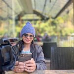 Gayathri Arun Instagram - 😎💜 📸 @arunrmenon7 #winteroutfit #traveldays #onroadtrip #vlogger #travelvlog #goprohero9 #lifestorieswithgayathriarun #gayathriarun Mcleod Gunj, Dharmshala