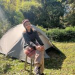 Gayathri Arun Instagram - Somewhere in a corner of nature 🏕 #travelvlog #roadtrip #lifestorieswithgayathriarun #gayathriarun Billing , Himachal , Worlds Second Highest Paragliding Spot !!