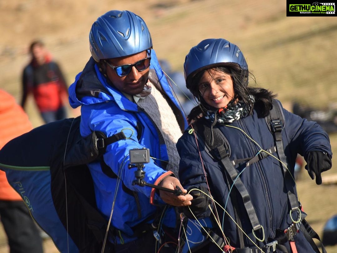 Gayathri Arun Instagram - Bucket list checked off!!👍 #paragliding #birbillingparagliding #asiashighestparaglidingsite #kallus #travelvlog #lifestorieswithgayathriarun #gayathriarun